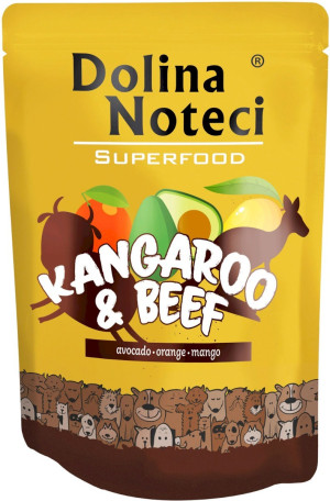 DOLINA NOTECI Superfood dla Psa Kangur i Wołowina (saszetka) 300g