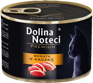 DOLINA NOTECI Premium dla kota - Bogata w kaczkę 185g 12x 185g