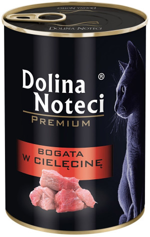 DOLINA NOTECI Premium dla kota - Bogata w cielęcinę 400g 12x 400g