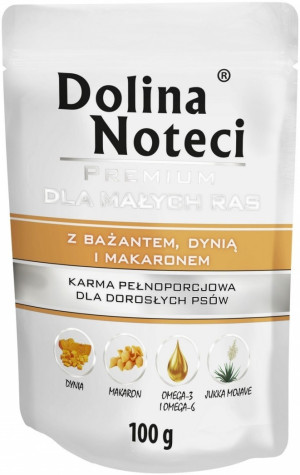 DOLINA NOTECI Premium Małe Rasy - Bażant z dynią i makaronem (saszetka) 100g
