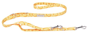 AMIPLAY Smycz regulowana 7 in 1 BeHappy - Banana M