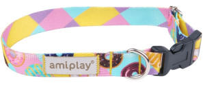 AMIPLAY Obroża regulowana BeHappy - Donut M