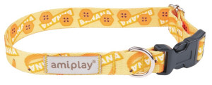 AMIPLAY Obroża regulowana BeHappy - Banana S