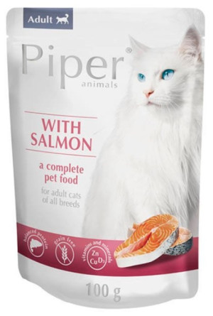 PIPER Animals - dla kota z łososiem (saszetka) 100g