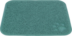 TRIXIE Mata pod kuwetę dla kota PVC 37 x 45 cm - szałwiowa