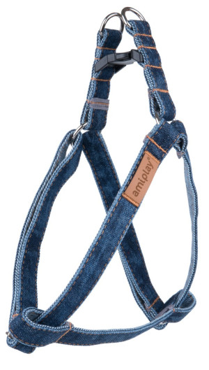 AMIPLAY Szelki regulowane Denim - Granatowe M