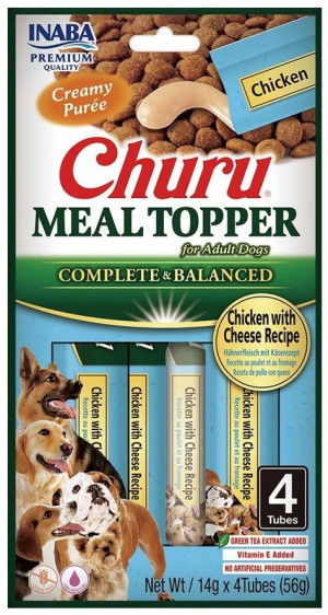 INABA DOG Meal Topper Chicken with Cheese Recipe 4x 14g (56g)