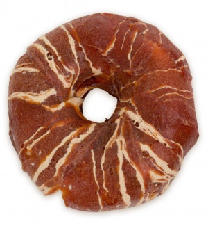 HAU MIAU Pause snack - donaty ze skóry owinięte kaczką marmurkową 10-11cm 500g