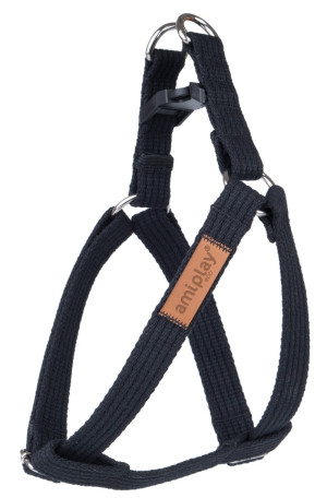 AMIPLAY Szelki regulowane Cotton - Czarne S