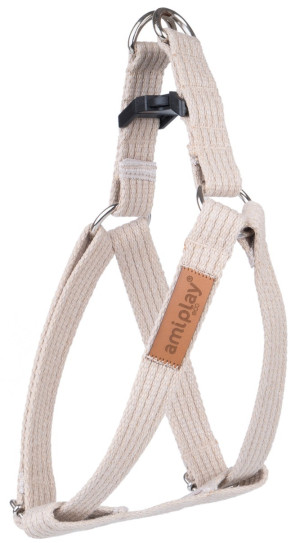 AMIPLAY Szelki regulowane Cotton - Beżowe M