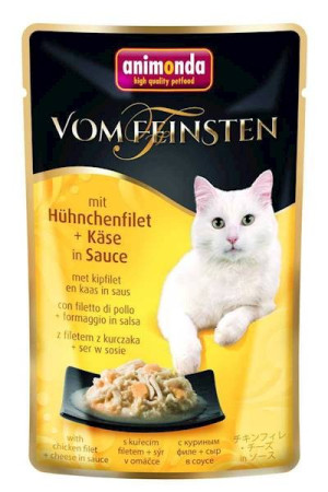ANIMONDA Cat Vom Feinsten Adult z filetem z piersi kurczaka z serem w sosie 50g (saszetka)