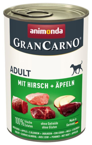 ANIMONDA PIES GranCarno Adult z jeleniem i z jabłkami 800g
