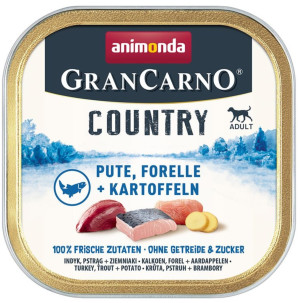 ANIMONDA PIES GranCarno Country indyk i pstrąg z ziemniakami 150g