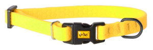 DINGO Obroża regulowana 1,0 x 30 cm FLEX HONEY - żółta
