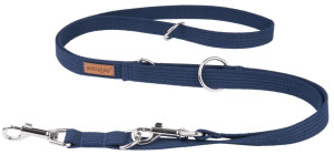 AMIPLAY Smycz regulowana 6 in 1 Cotton - Granatowa S