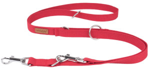 AMIPLAY Smycz regulowana 6 in 1 Cotton - Czerwona S