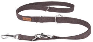 AMIPLAY Smycz regulowana 6 in 1 Cotton - Brązowa M