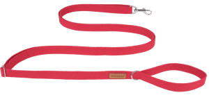 AMIPLAY Smycz regulowana Easy Fix Cotton - Czerwona S