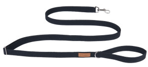AMIPLAY Smycz regulowana Easy Fix Cotton - Czarna M