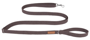 AMIPLAY Smycz regulowana Easy Fix Cotton - Brązowa XL