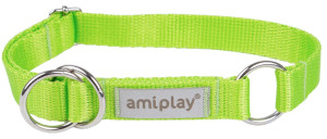 AMIPLAY Obroża półzaciskowa Samba - Zielona M