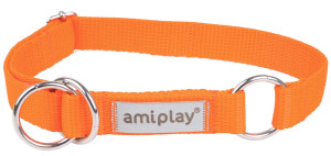 AMIPLAY Obroża półzaciskowa Samba - Pomarańczowa M