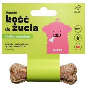 AZANKI Kość z insektami i probiotykiem PUPPY 10 cm