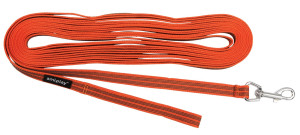 AMIPLAY Smycz treningowa Rubber 5 m - Pomarańczowa S-M