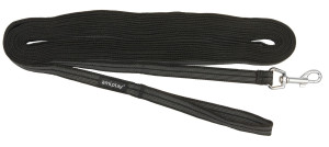 AMIPLAY Smycz treningowa Rubber 10 m - Czarna S-M