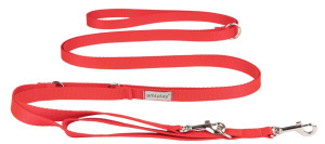 AMIPLAY Smycz regulowana 8 in 1 Samba - Czerwony M
