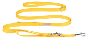 AMIPLAY Smycz regulowana 8 in 1 Samba - Żółty M