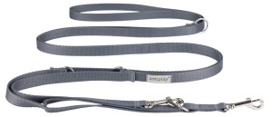 AMIPLAY Smycz regulowana 8 in 1 Samba - Szary M