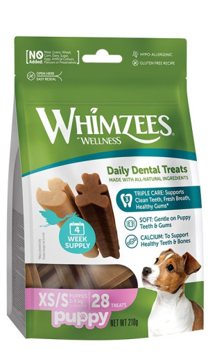 WHIMZEES Gryzaki dentystyczne Puppy XS/S - dla szczeniąt 28 szt.