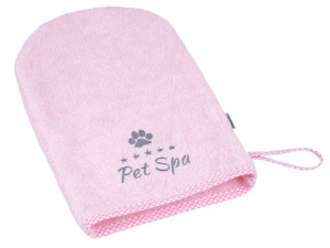 AMIPLAY Spa Rękawica kąpielowa dla psa - Różowa L-XL