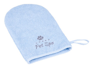 AMIPLAY Spa Rękawica kąpielowa dla psa - Niebieska L-XL
