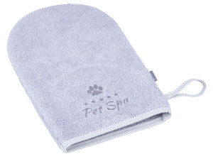 AMIPLAY Spa Rękawica kąpielowa dla psa - Szara S-M