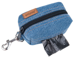AMIPLAY Torebka na worki do odchodów Denim - Niebieska