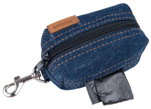 AMIPLAY Torebka na worki do odchodów Denim - Granatowa