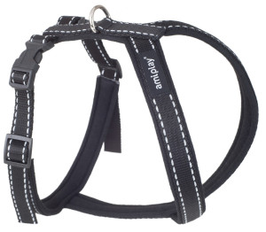 AMIPLAY Szelki regulowane Grand Soft Reflective - Czarne XS