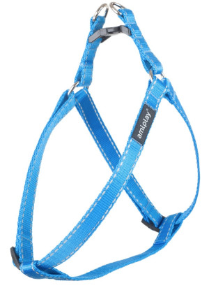 AMIPLAY Szelki regulowane Reflective - Niebieskie S