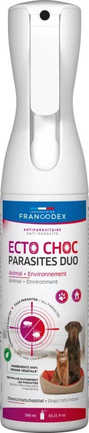 FRANCODEX Mgiełka przeciwpasożytnicza Ecto Choc Parasites dla psów i kotów 290 ml