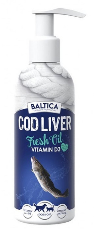 BALTICA EXCELLENT Suplements Cod Liver Fresh Oil 200 ml