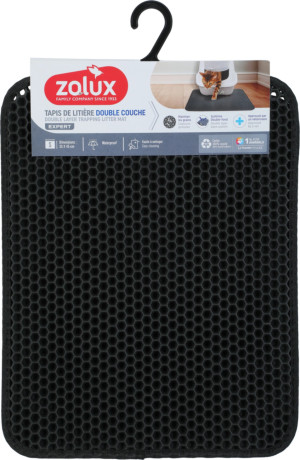 ZOLUX Dwuwarstwowa mata pod kuwetę - czarna 40 × 55 cm