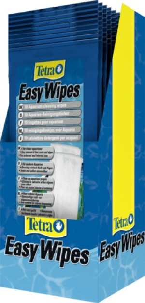 TETRA EasyWipes 10 szt - Chusteczki do czyszczenia wyposażenia akwariów tropikalnych i morskich