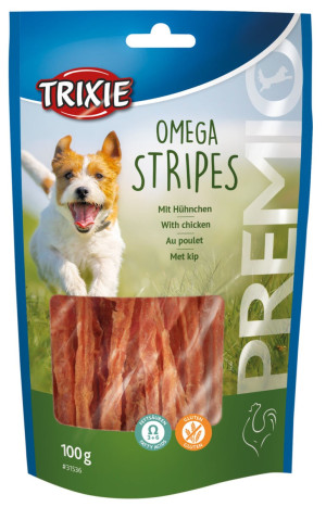 TRIXIE Premio Omega Stripes - paski z kurczaka 100 g