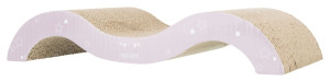 TRIXIE Drapak kartonowy Junior fala 38 × 7 × 18 cm - liliowy / miętowy