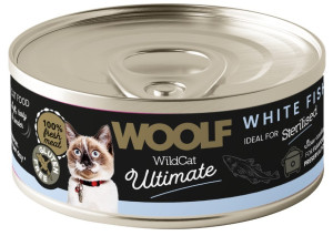 WOOLF Wild Cat Ultimate Can White Fish Pate - białoryby 85g