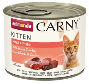 ANIMONDA Carny Kitten - Wołowina z indykiem 200g 200g