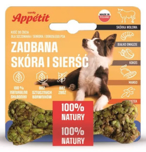 COMFY APPETIT Gryzak Kość Zdrowa Skóra i Sierść 10cm 35g