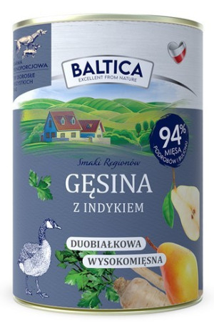 BALTICA SMAKI REGIONÓW Gęsina z indykiem 400g